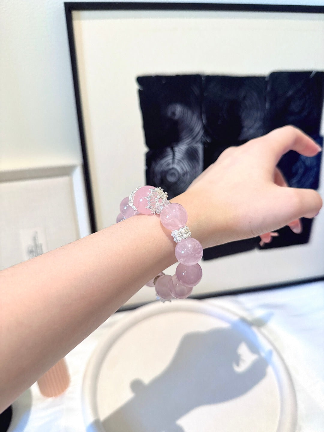 ▫️▪️ Pink crystal bracelet